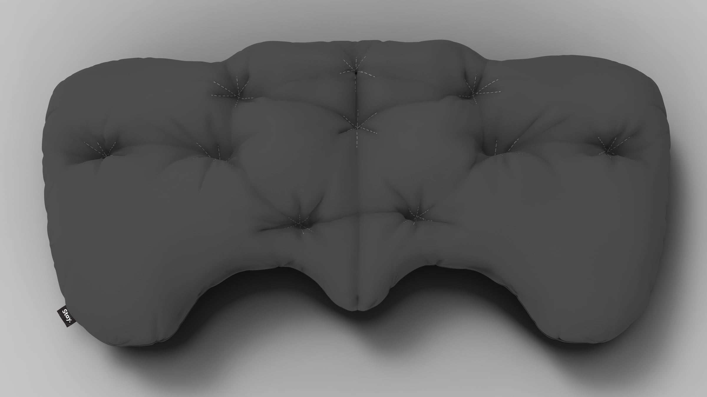 Stay Sleep midnight pillow top view